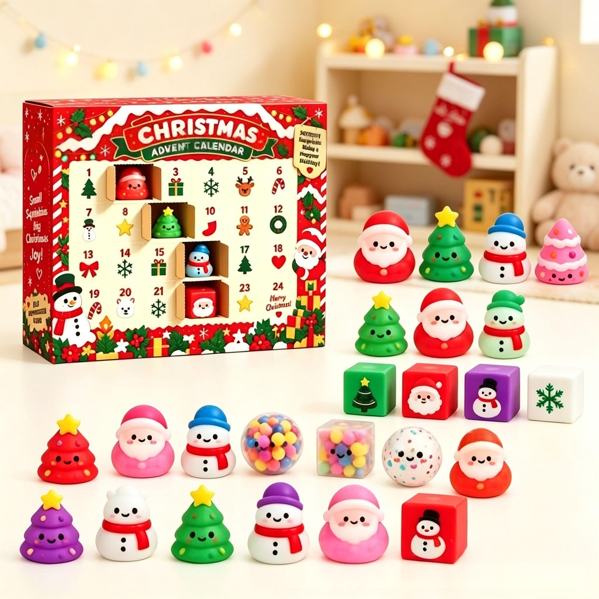 Christmas Squeeze Toy 24-Day Advent Calendar Blind Box - Image 5