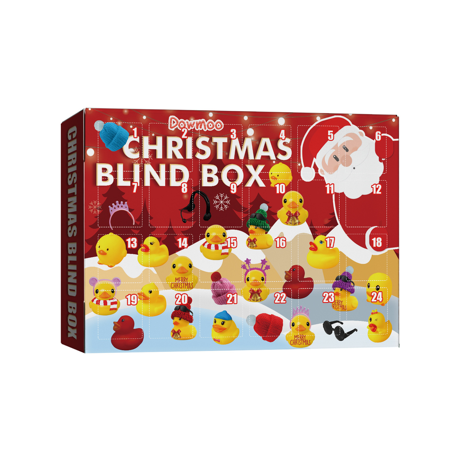 24 Days Countdown Christmas Advent Calendar Set Funny Ducks Bath Toy For Kids Animals Advent Calendar Christmas Xmas Gifts - Image 5