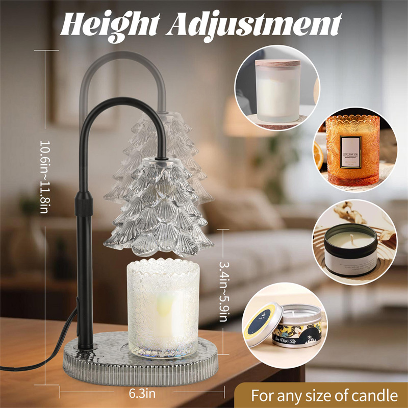 Candle Warmer Lamp With Timer & Dimmer , Adjustable Wax Melt Lamp For Jar Candles, Home Decor Accent - Image 5