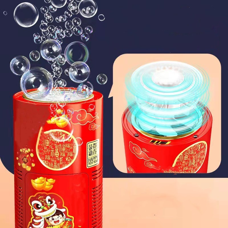 Automatic Fireworks Bubble Machine With Lights Sounds For Kids Outdoor Toys Pro Party Festival Celebrate Bubble Machines - Image 3